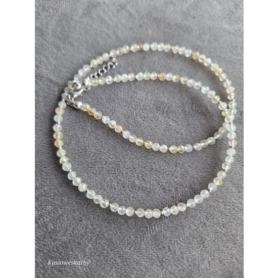 Naszyjnik z kamieni cytrynu -bogactwo